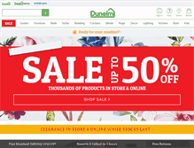 Tablet Screenshot of dunelm.com